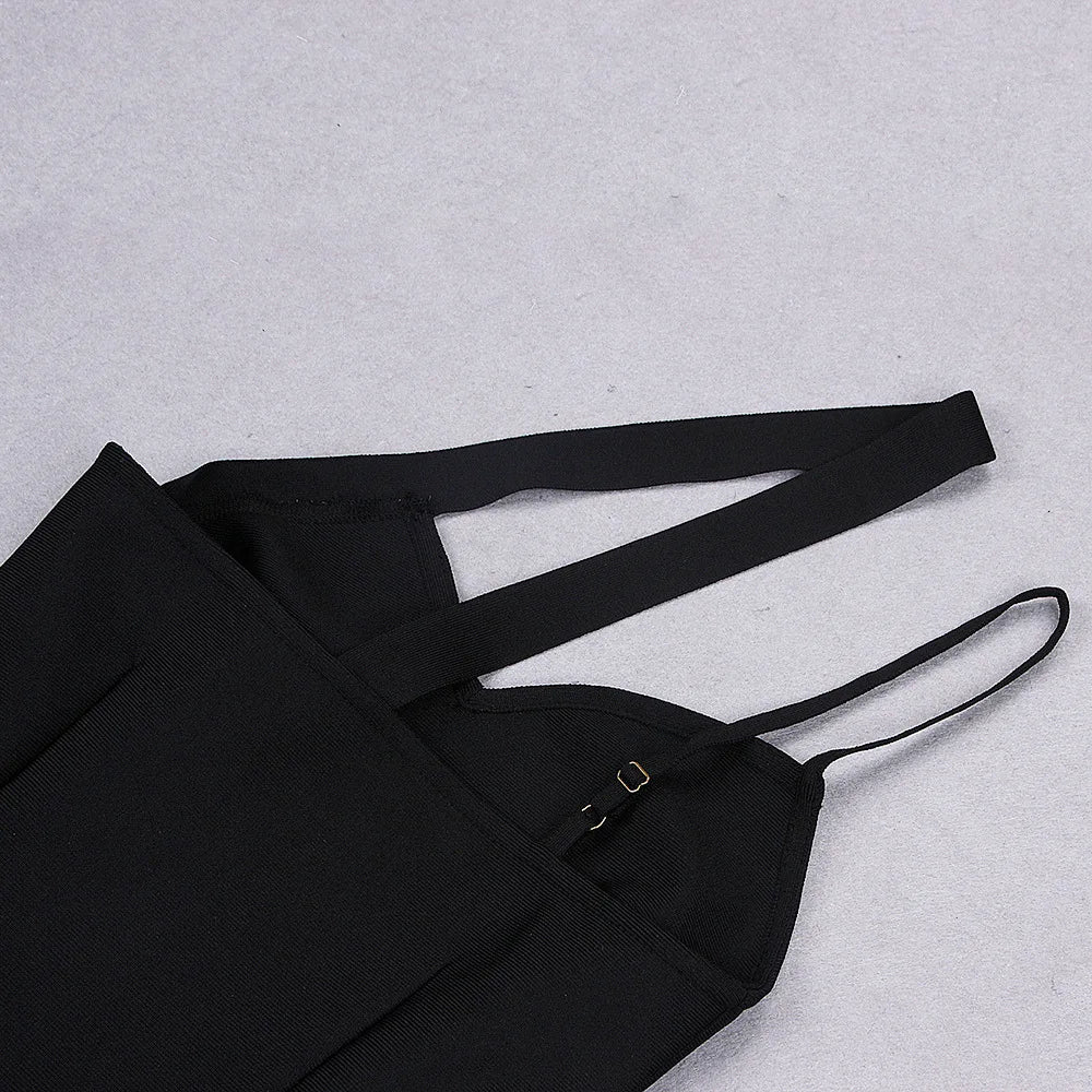 One-Shoulder Bandage Club Dress — Sexy Hollow Out Black Dress | Summer 2025