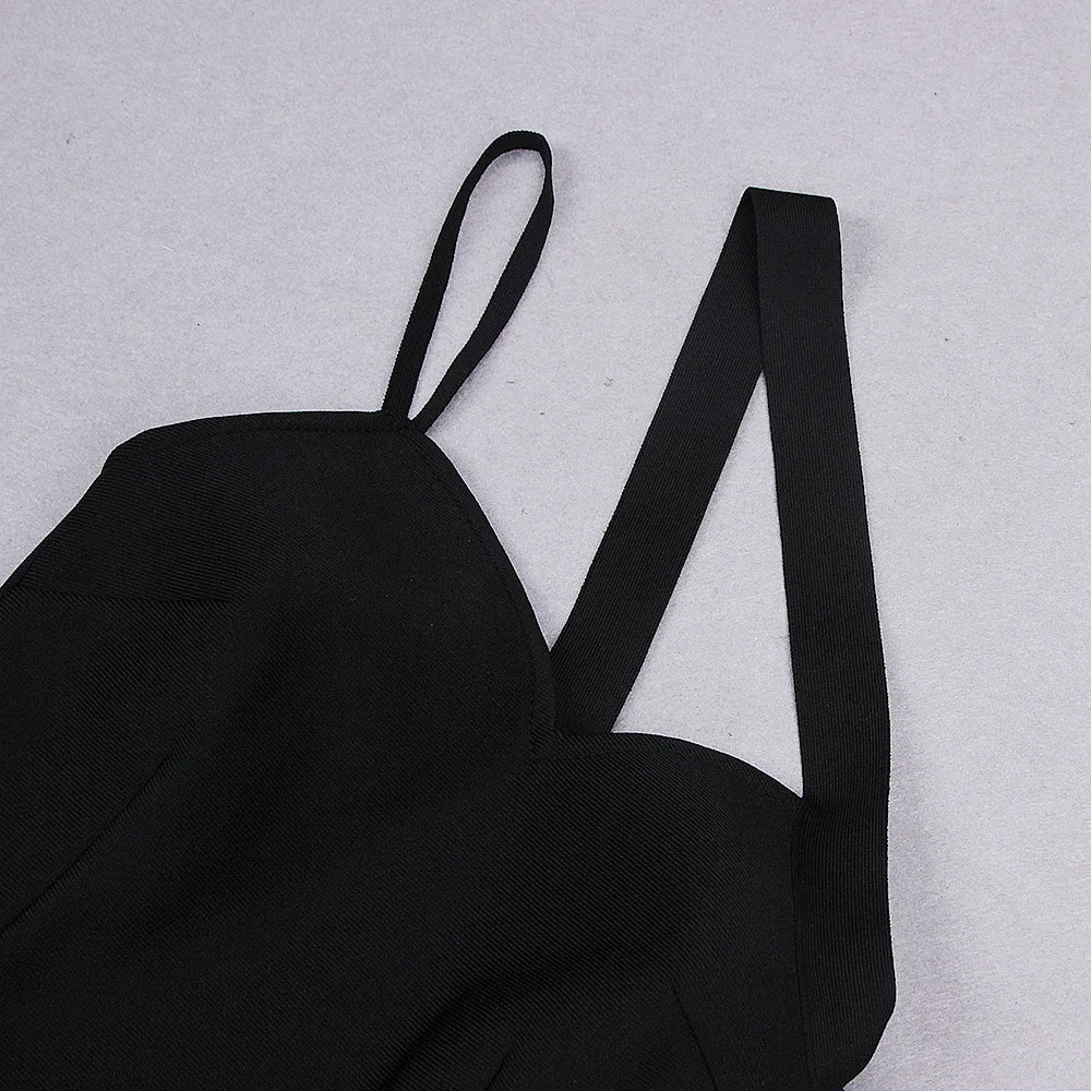 One-Shoulder Bandage Club Dress — Sexy Hollow Out Black Dress | Summer 2025